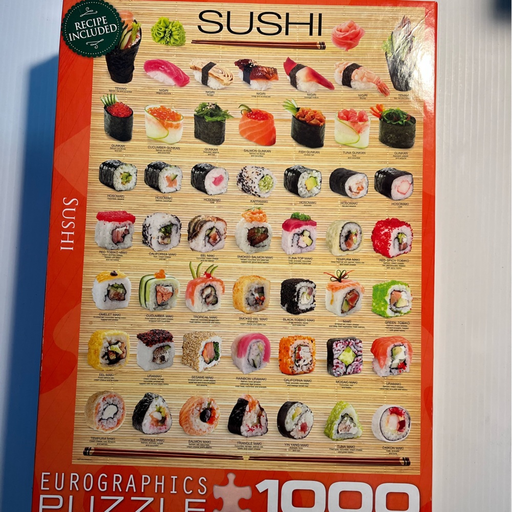 1000 Piece EuroGraphics “Sushi” Jigsaw Puzzle